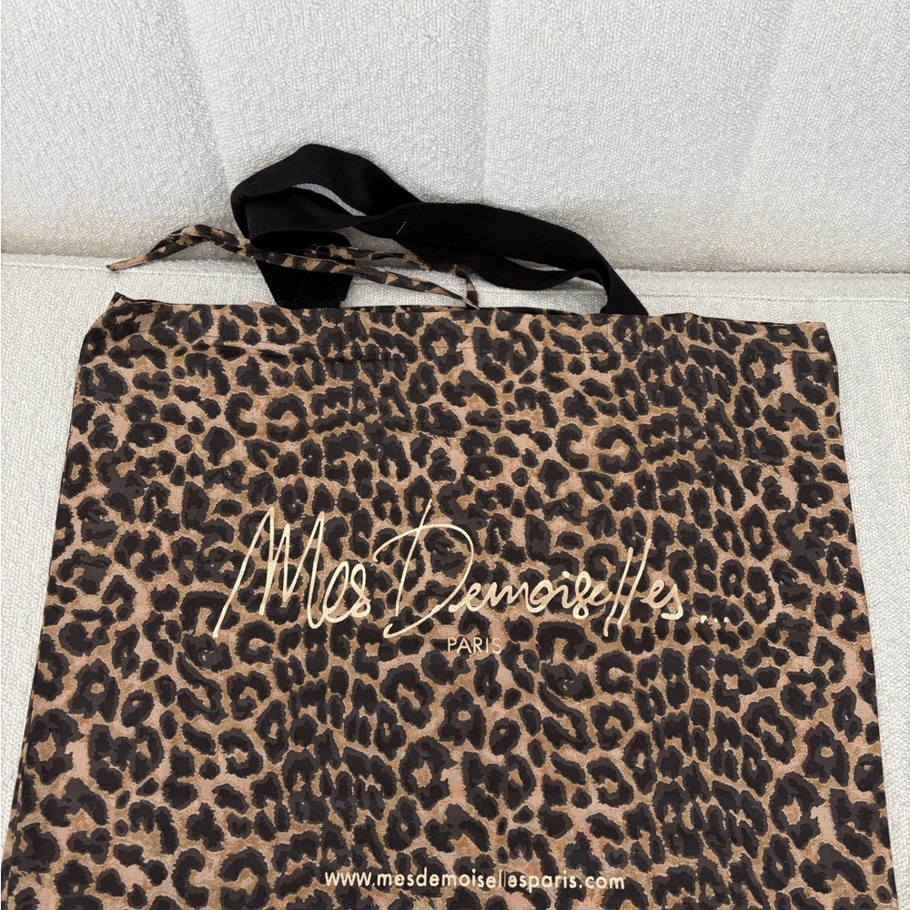 Mes Demoiselles Leopard Print Tote Bag